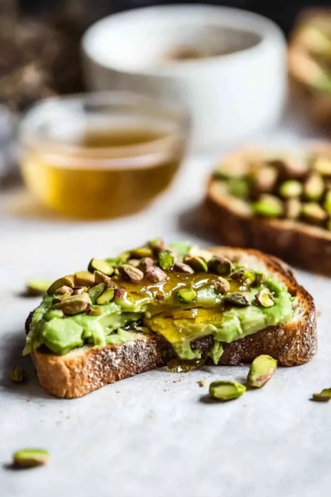 Avocado Toast with Honey and Pistachios