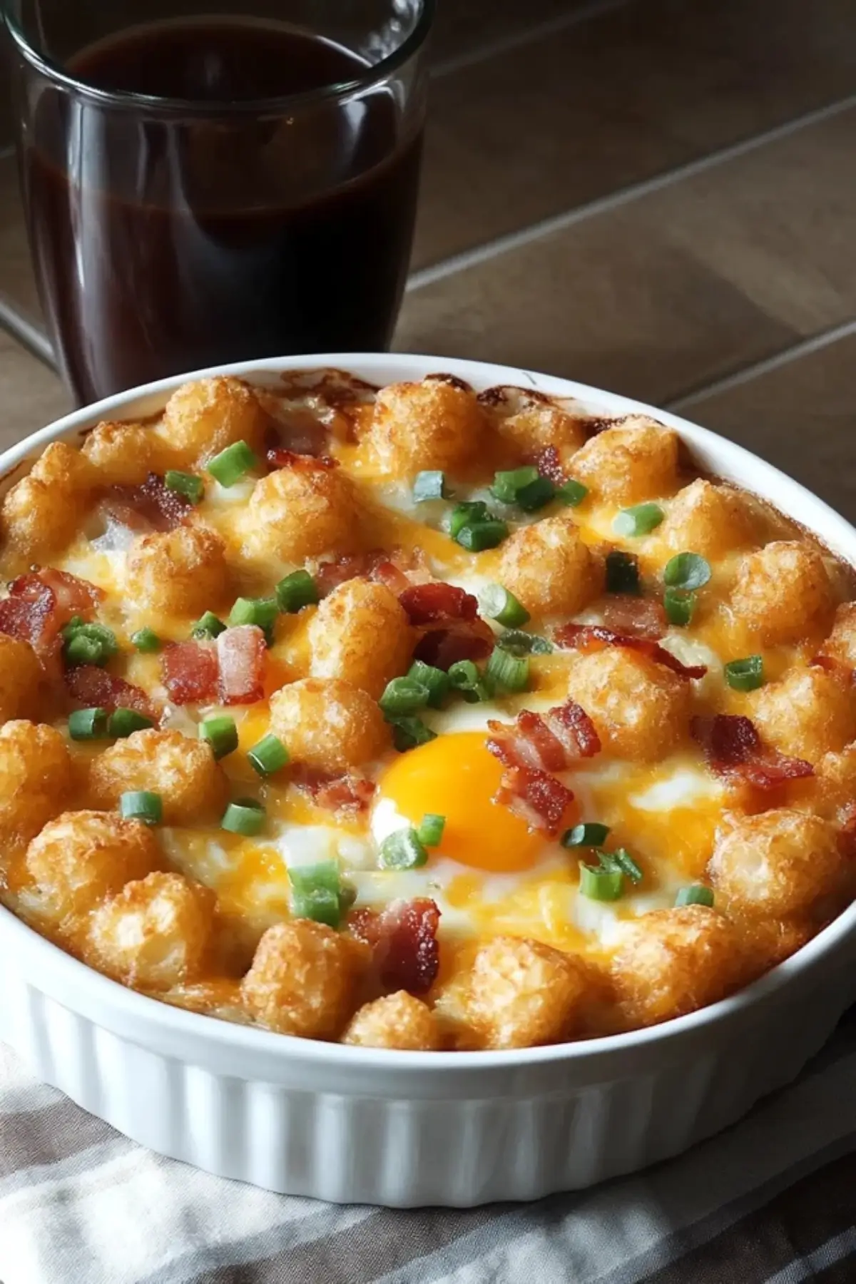 Bacon Egg and Tater Tot Casserole
