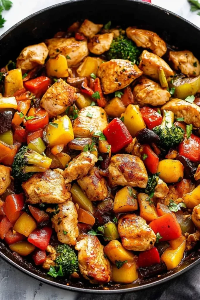 Chicken and Vegetables Skillet