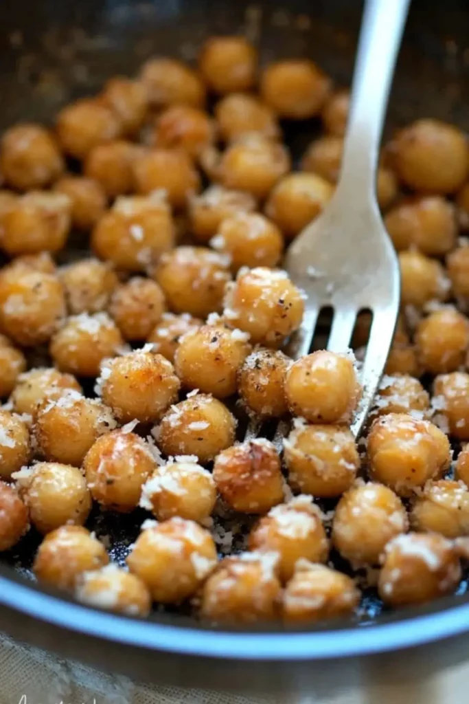 Crispy Parmesan Chickpeas