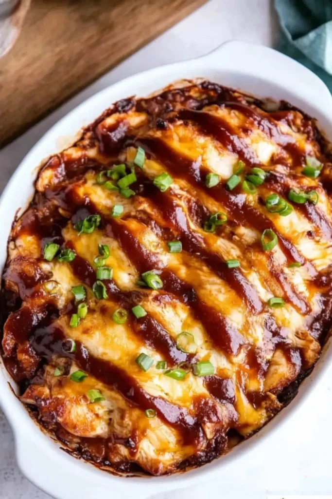Keto BBQ Chicken Casserole