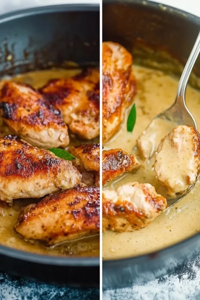 One Pan Creamy Garlic Chicken