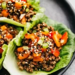 Asian-Style Ground Beef Lettuce Wraps