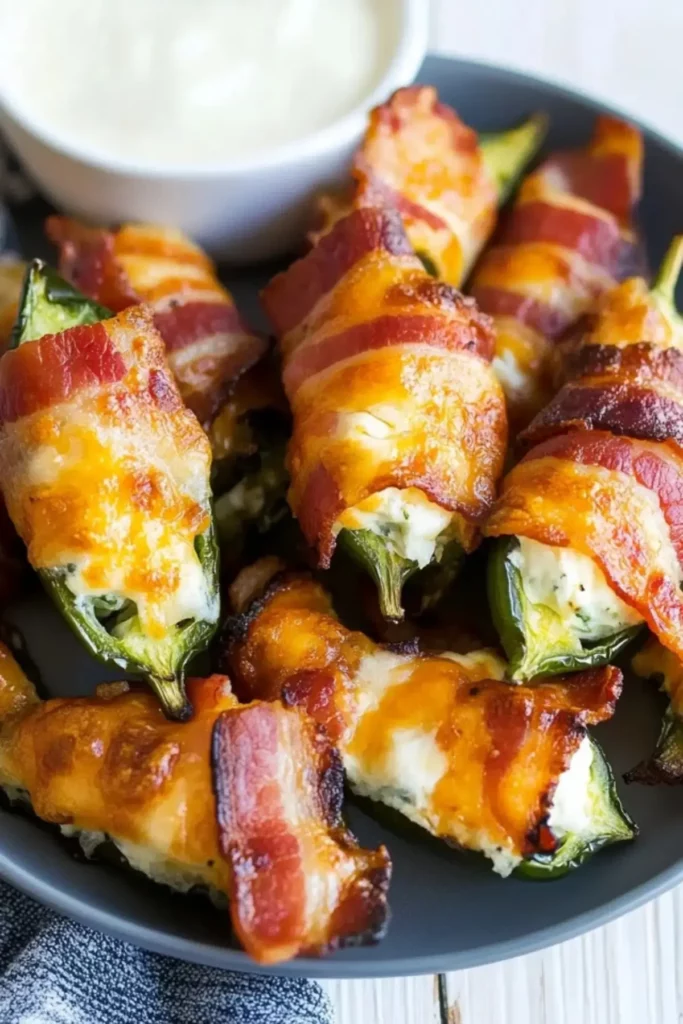 Bacon Wrapped Jalapeno Poppers