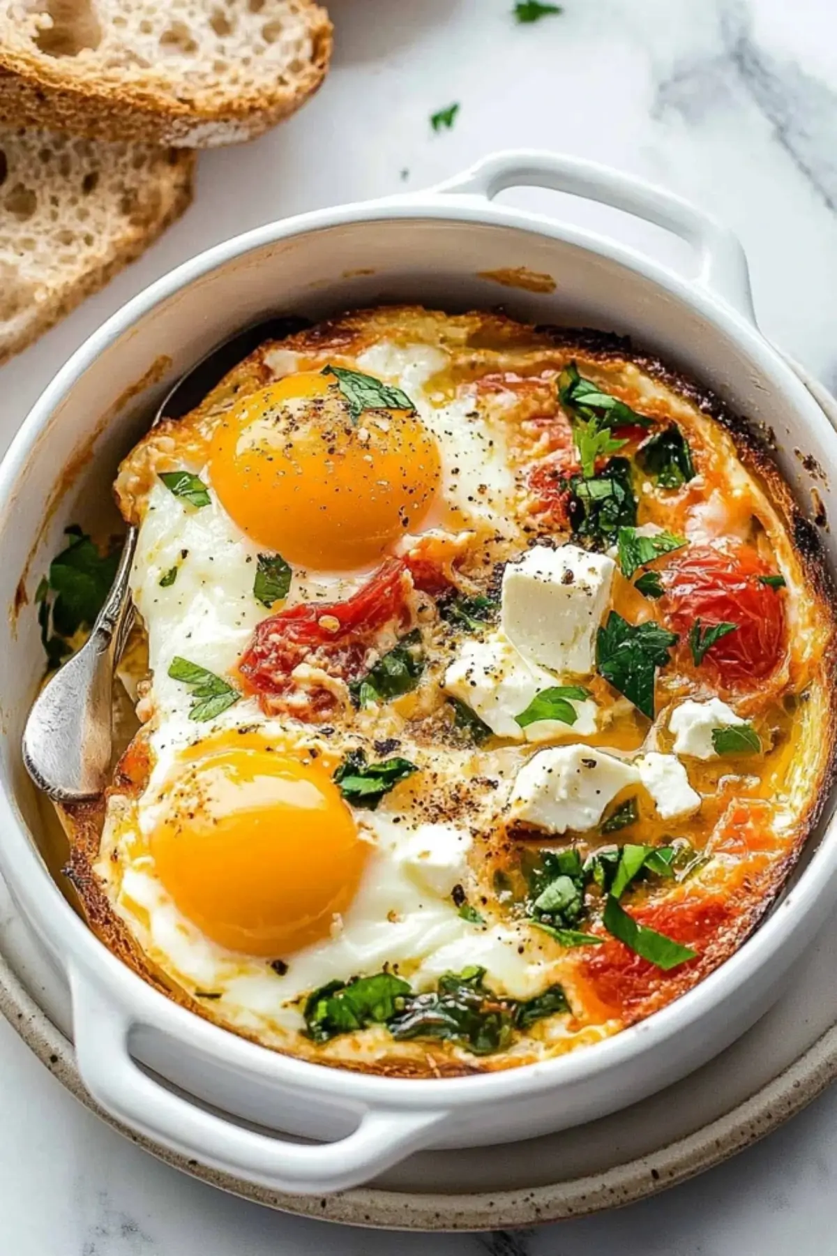Baked Feta Eggs Recipe