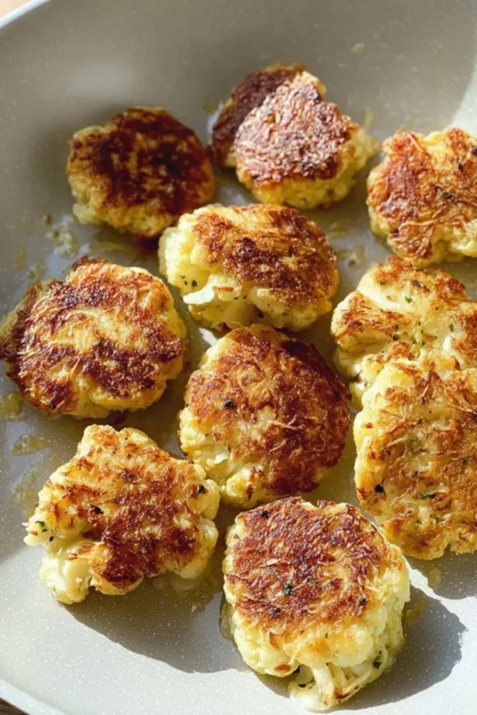 Cheesy Cauliflower Bites