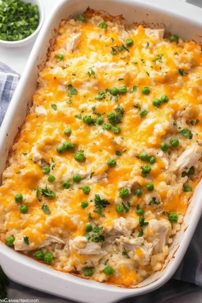 Cheesy Chicken and Rice Casserole
