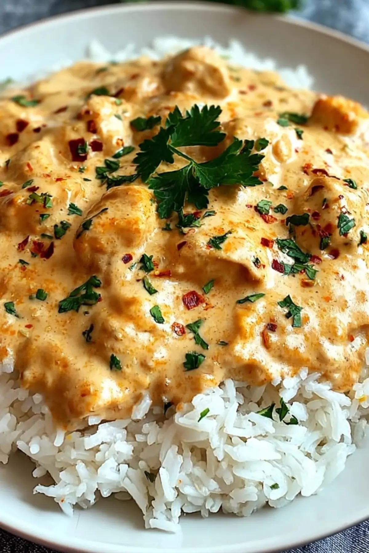 Creamy Smothered Chicken and Rice