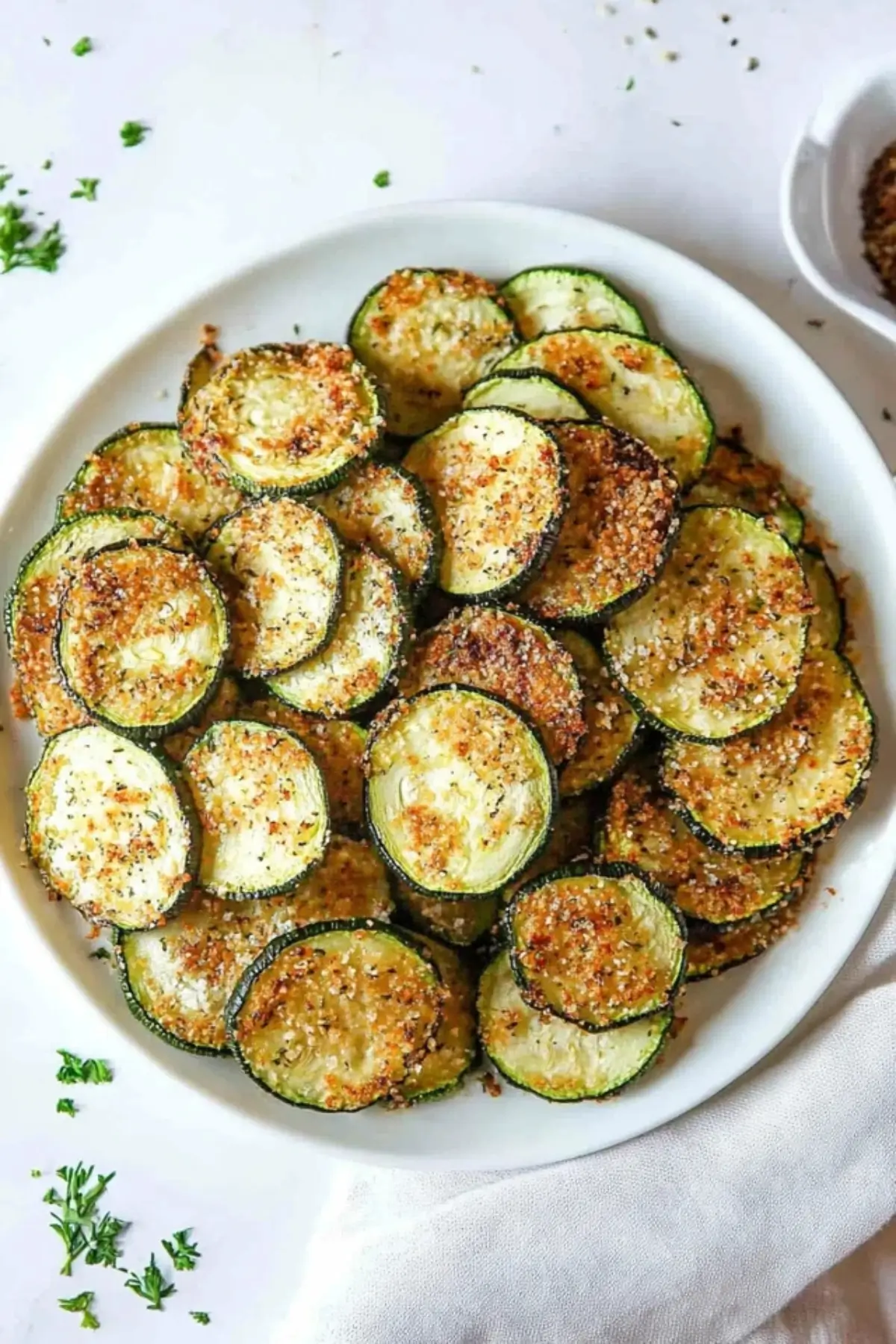 Crispy Baked Zucchini Chips