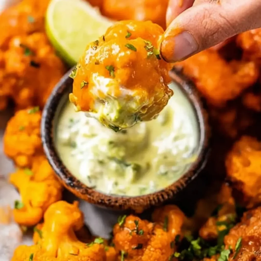 Crispy Buffalo Cauliflower Wings