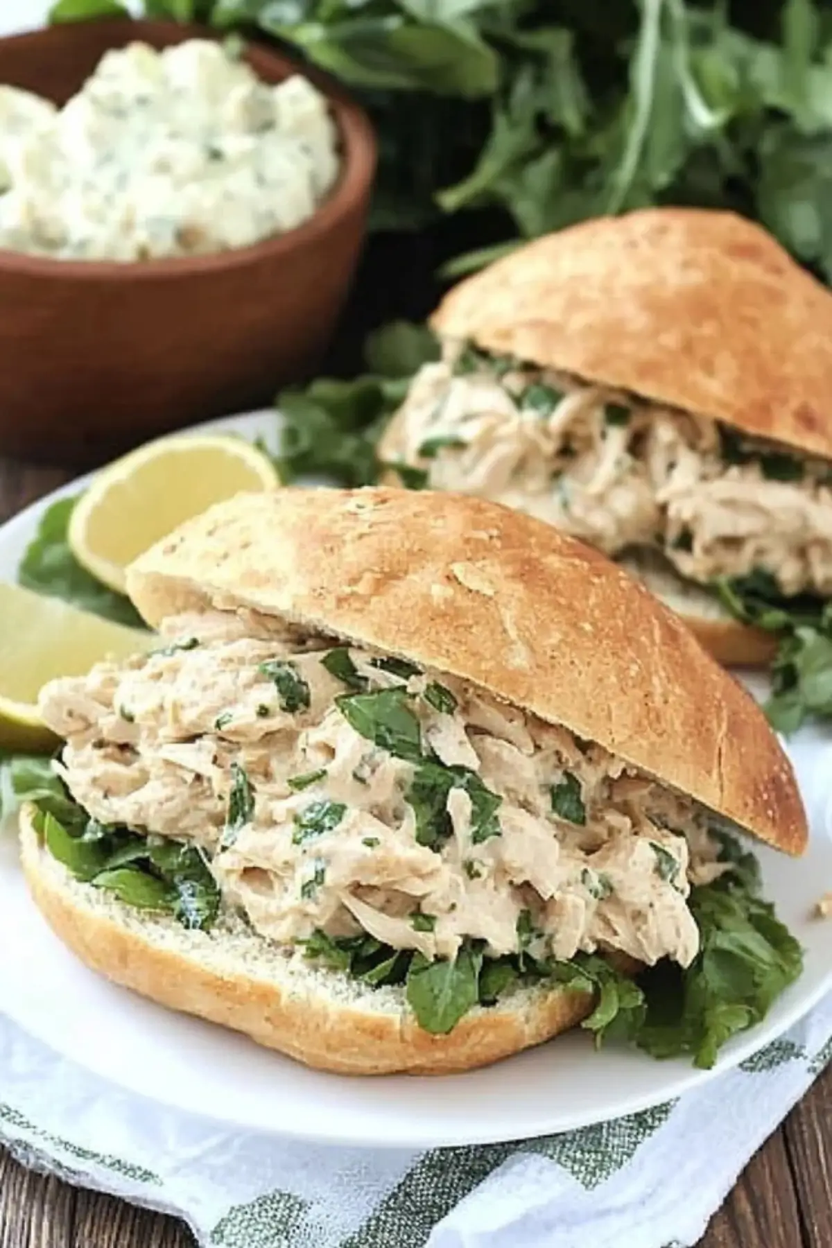 Crock-Pot Chicken Caesar Sandwiches