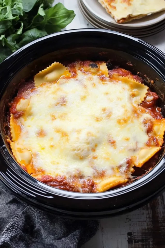 Crockpot Ravioli Lasagna Recipe