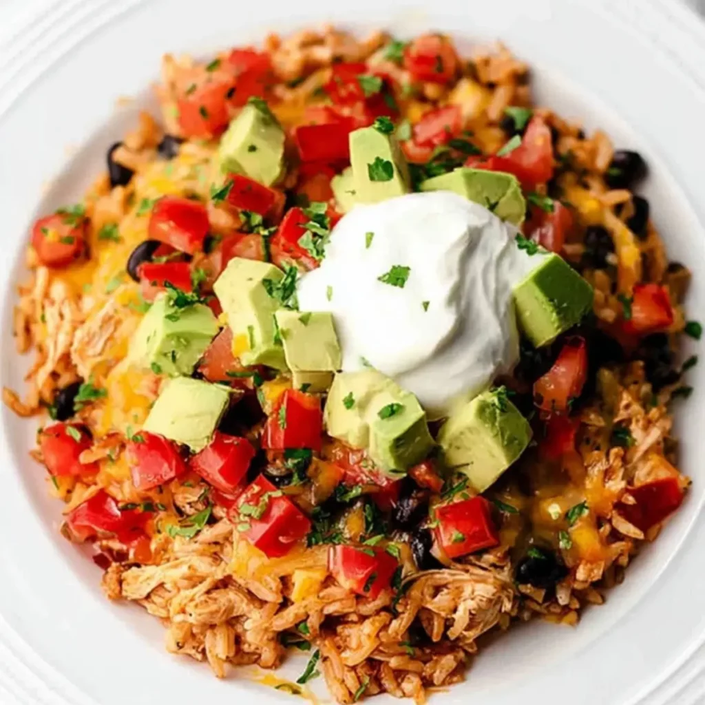Easy Chicken Burrito Casserole