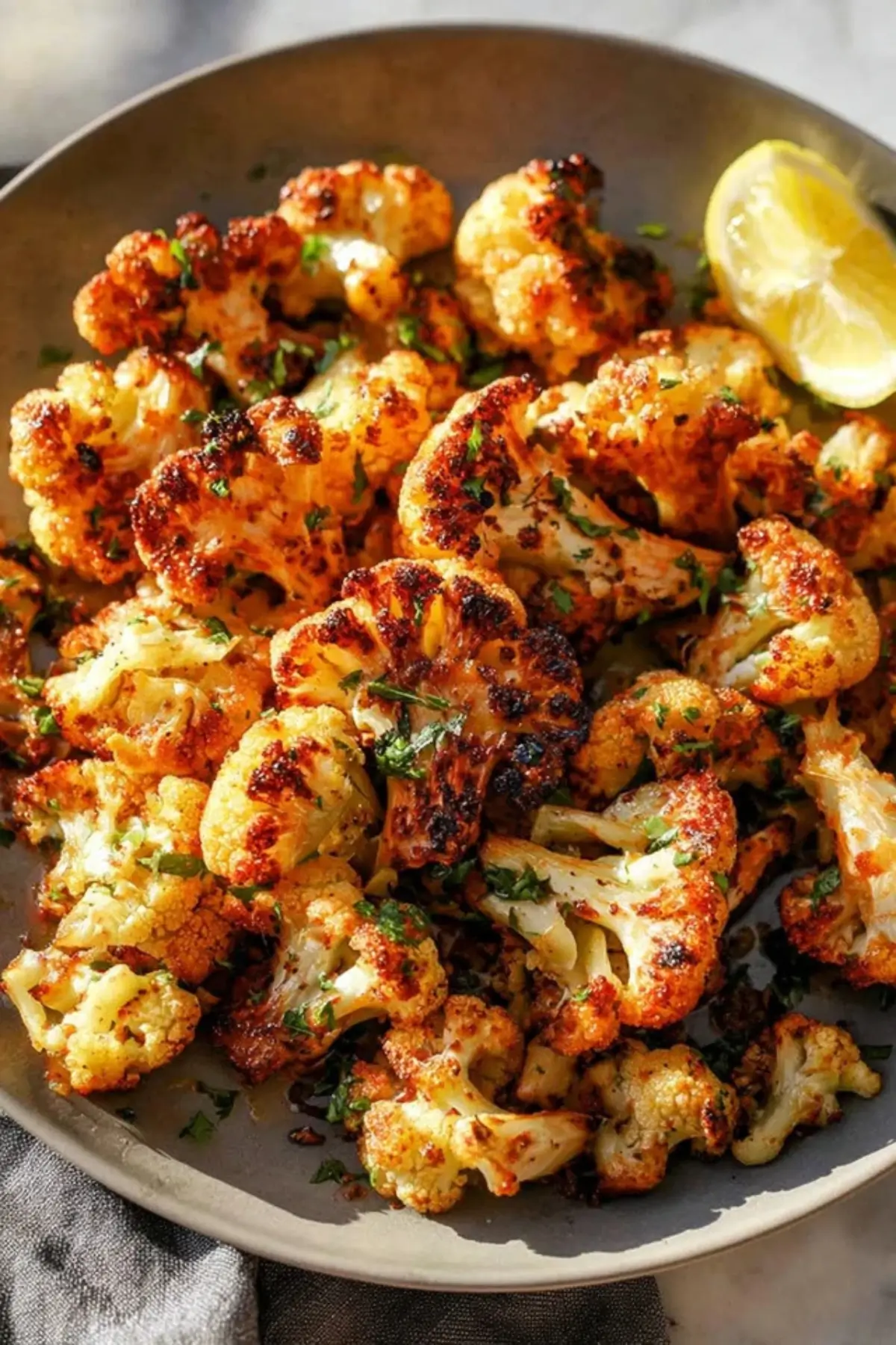 Garlic-Parmesan Roasted Cauliflower Recipe
