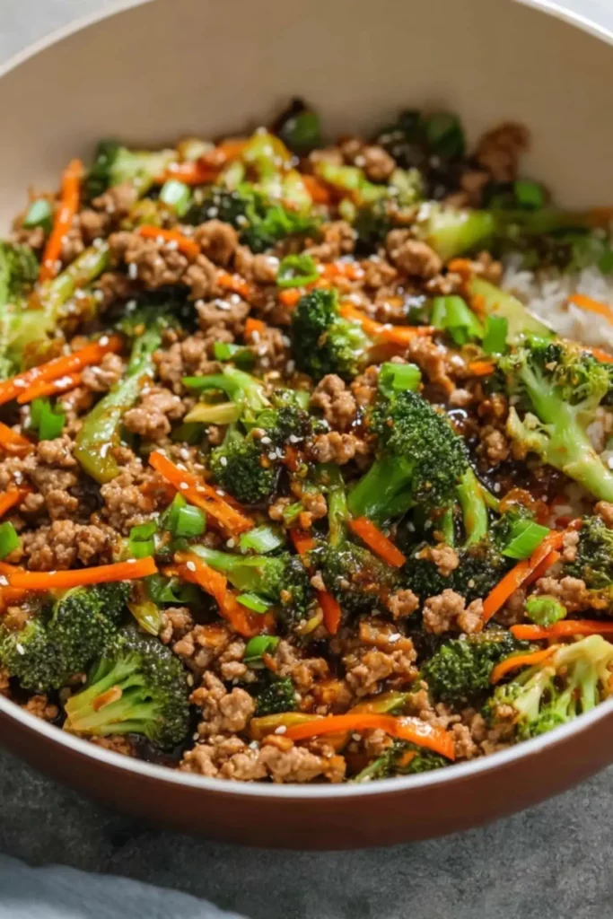 Ground Turkey Teriyaki Stir Fry