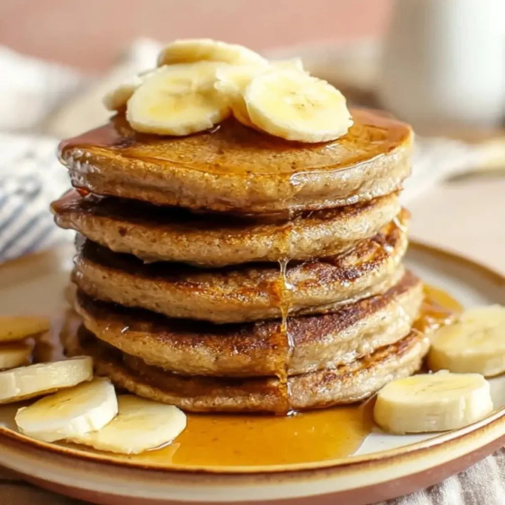 Healthy Banana Oatmeal Pancakes