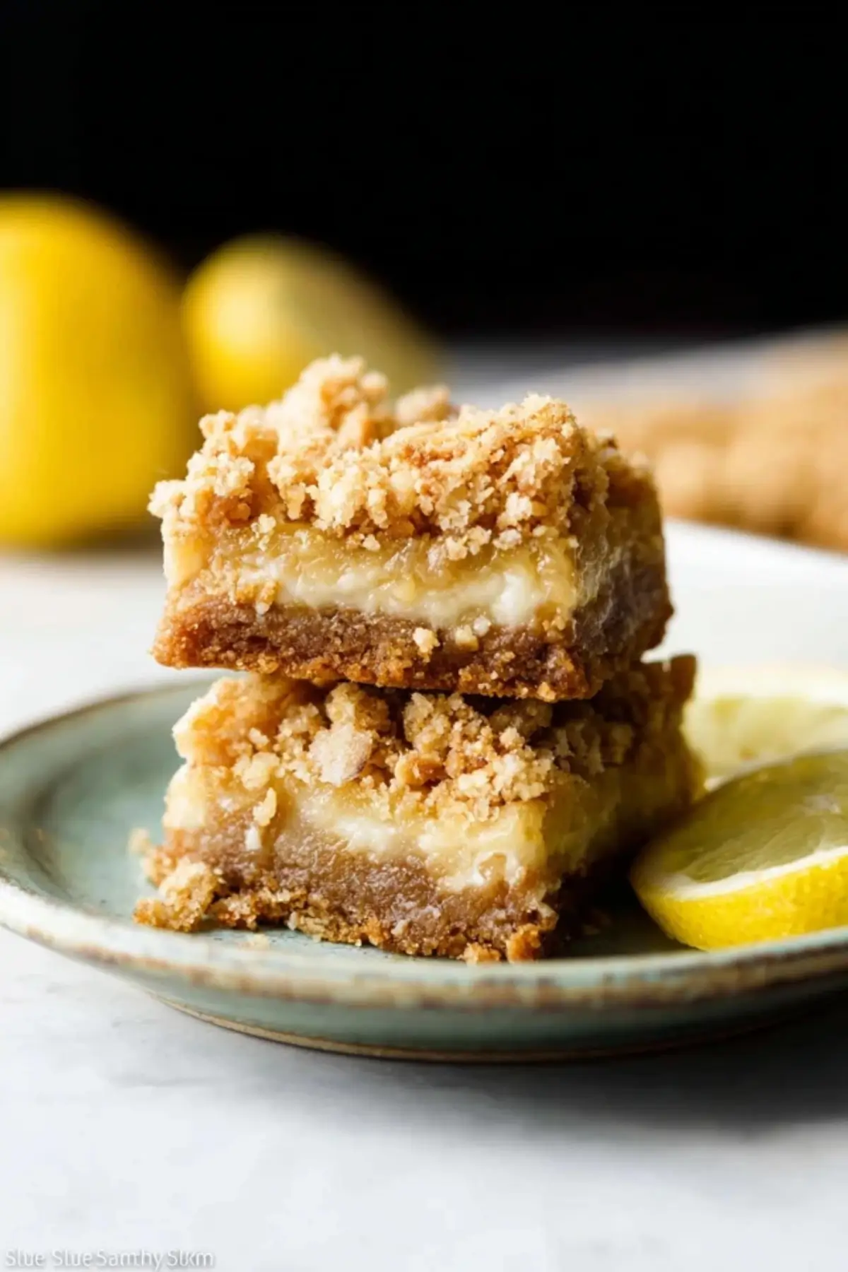 Oatmeal Lemon Crumble Bars