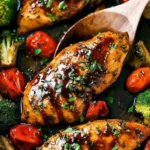 One Pan Balsamic Chicken and Veggies