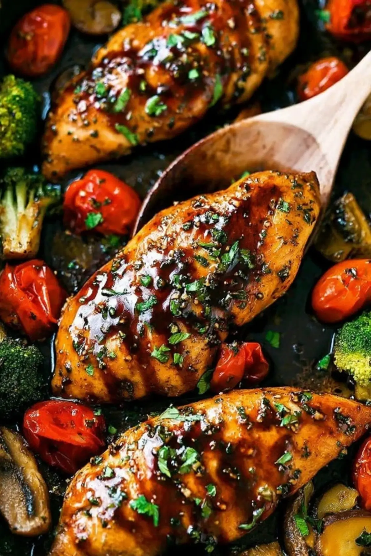 One Pan Balsamic Chicken and Veggies
