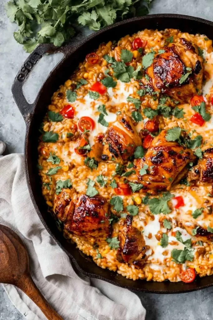One-Pot BBQ Chicken and Rice