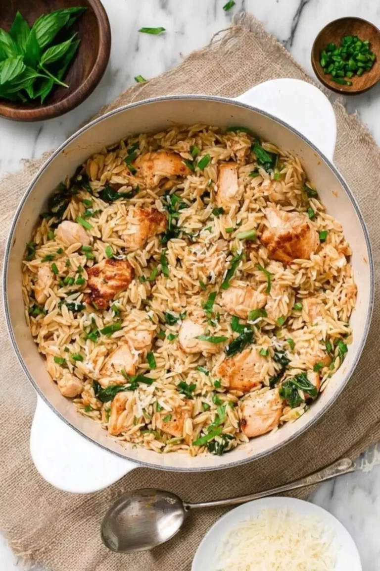 One Pot Chicken Orzo Recipe