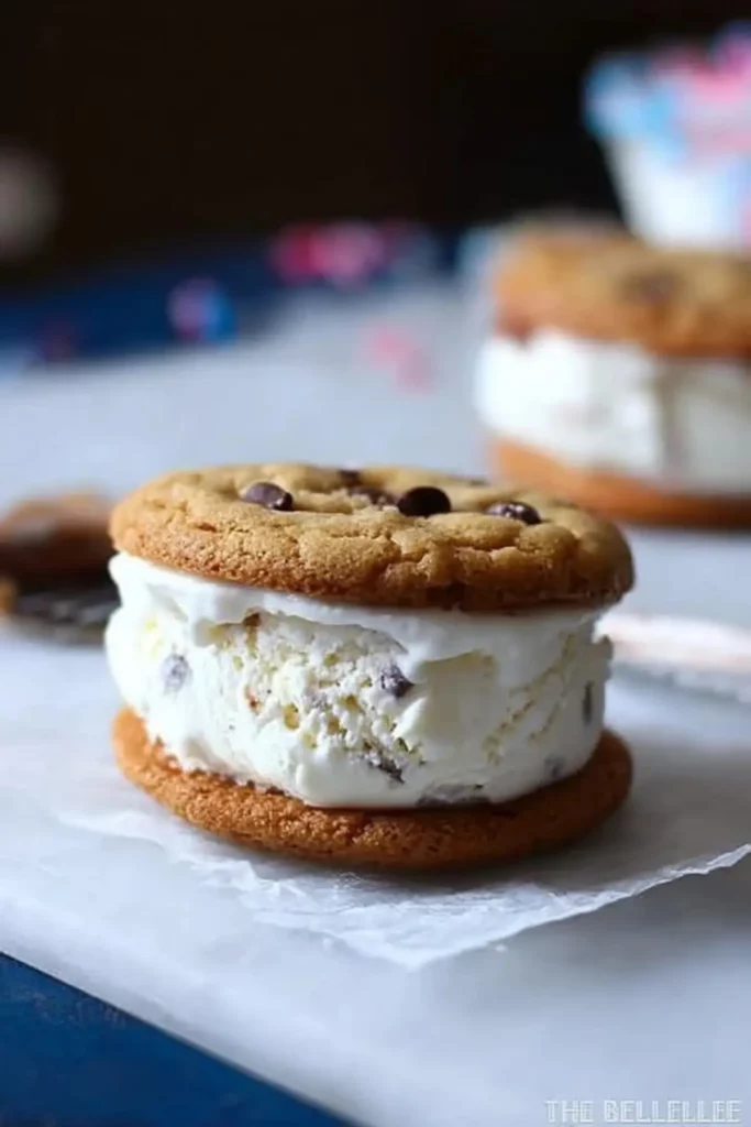 Patriotic Ice Cream Sandwiches