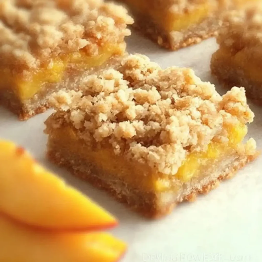Peach Crumble Bars
