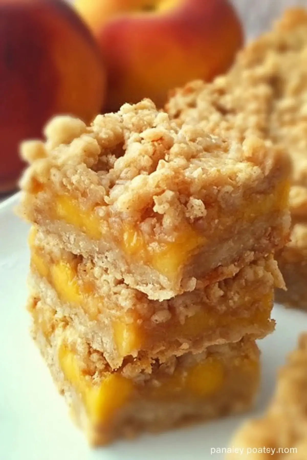 Peach Crumble Bars