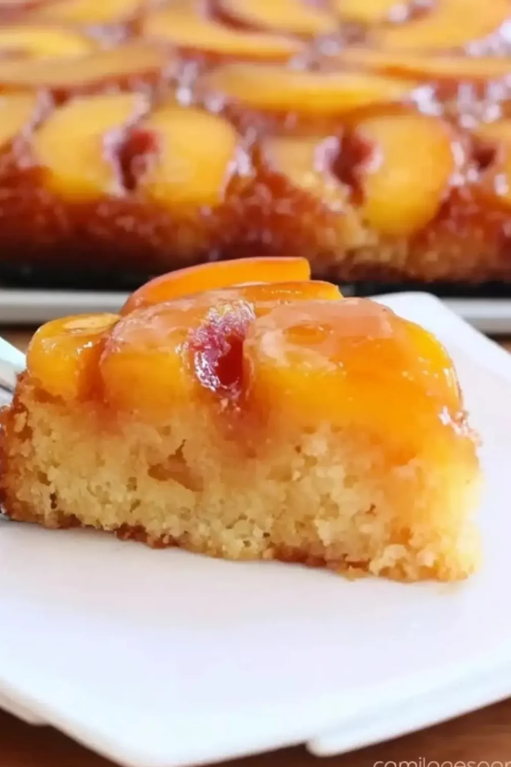 Peach Upside-Down Cake Recipe