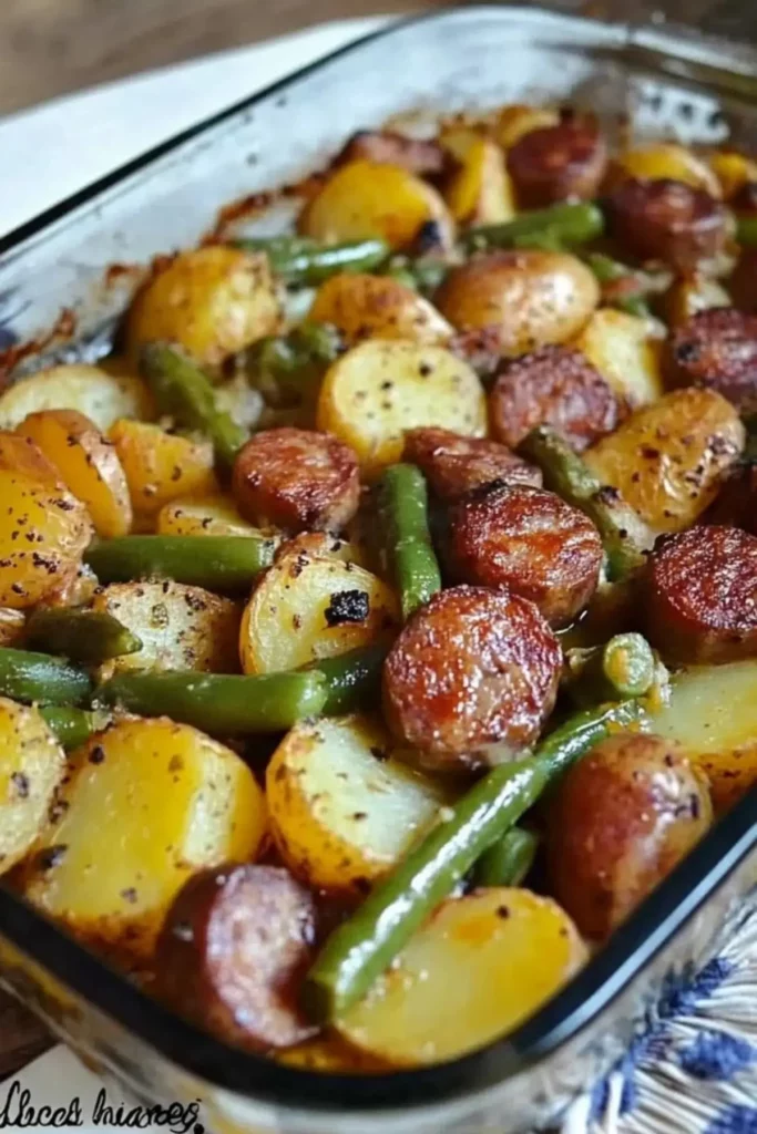 Sausage Green Bean Potato Casserole