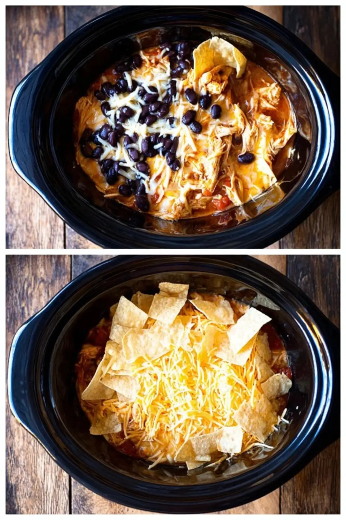 Slow Cooker Chicken Enchilada Casserole