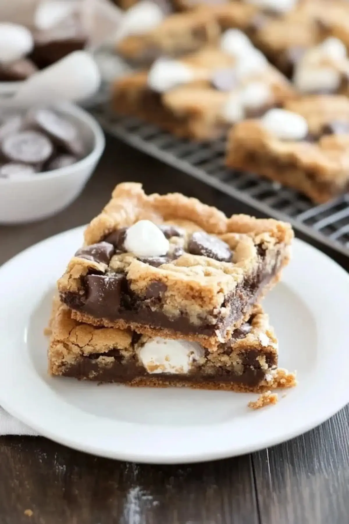 S mores cookie bars