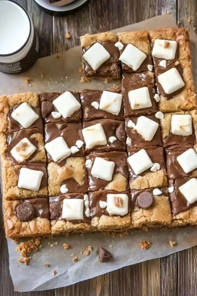 S mores cookie bars
