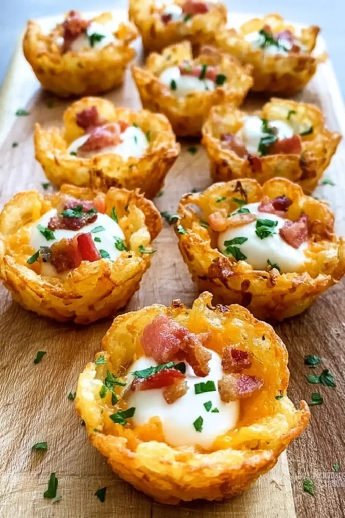 Tater Tot Appetizer Cups