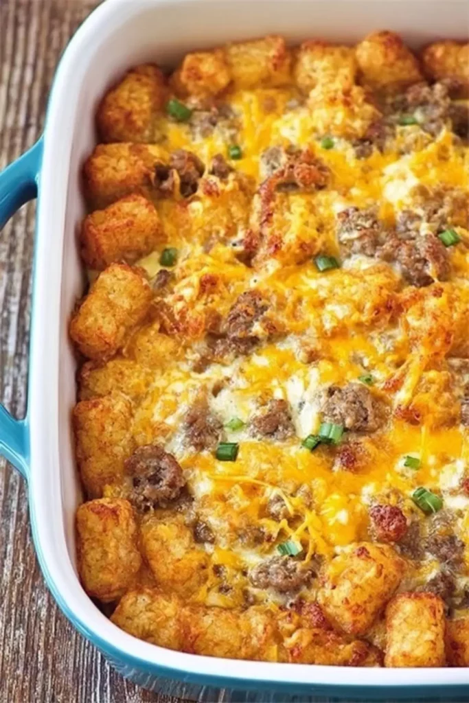 Tater Tot Sausage Breakfast Casserole