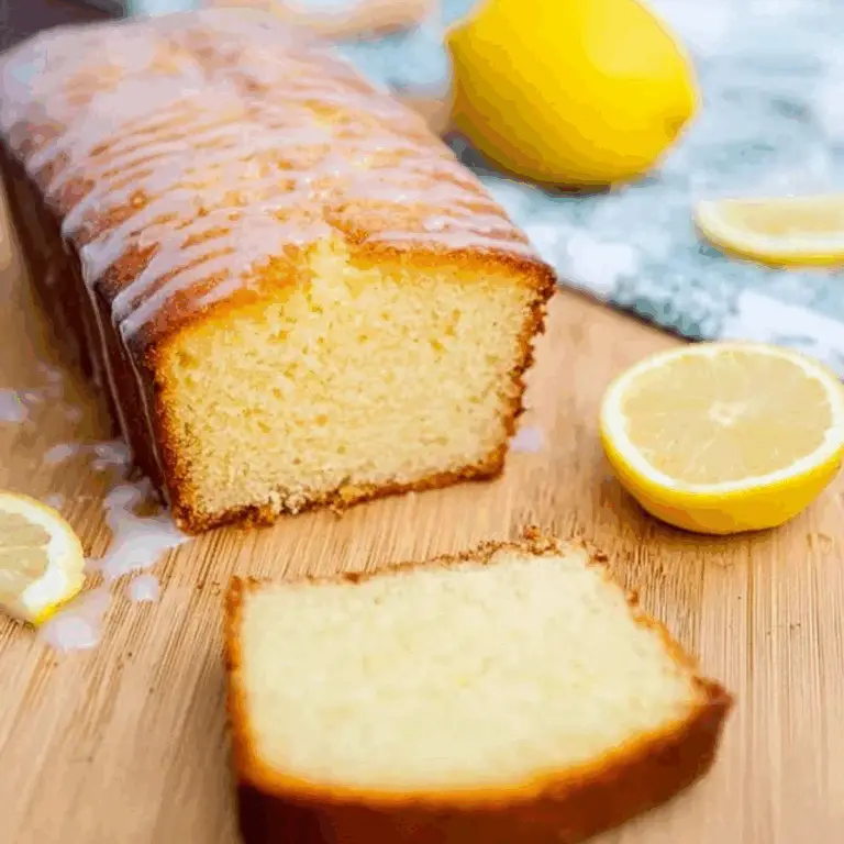 lemon bread with glaze