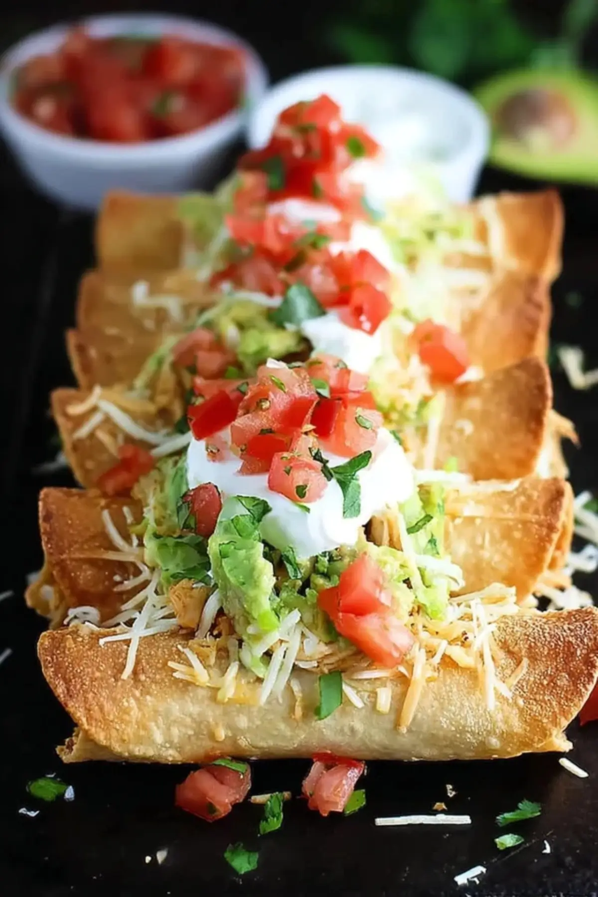 Baked Chicken Taquitos