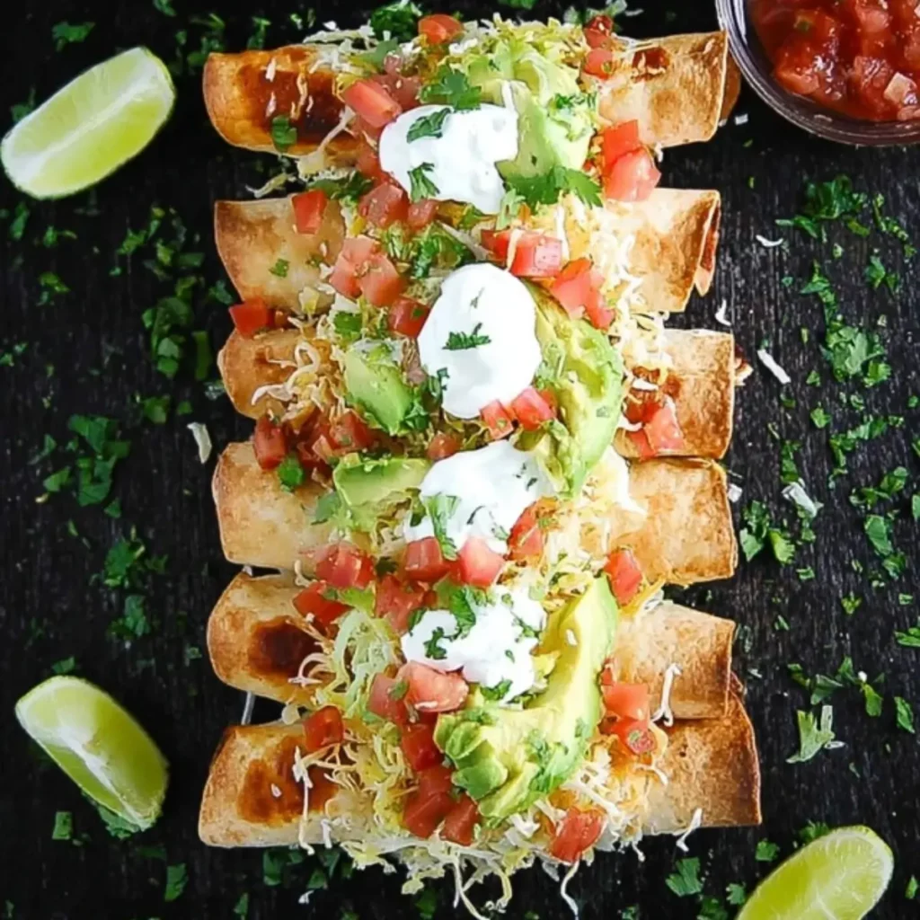 Baked Chicken Taquitos