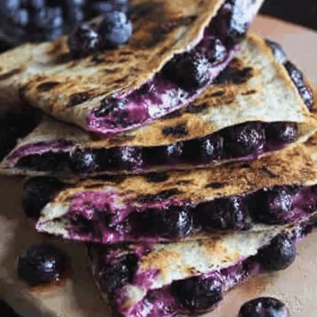 Blueberry Breakfast Quesadilla
