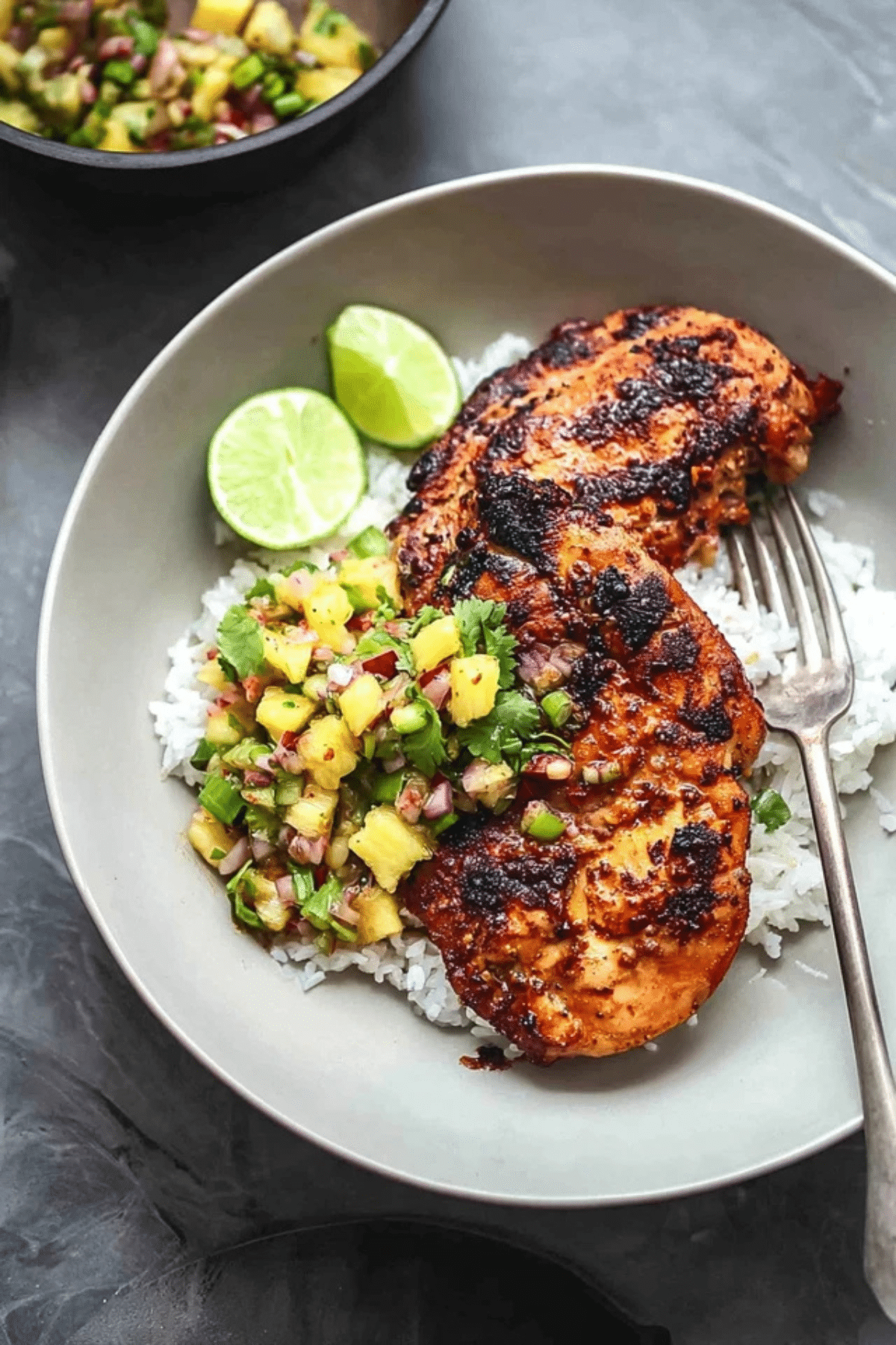 Caribbean Jerk Chicken with Pineapple Salsa