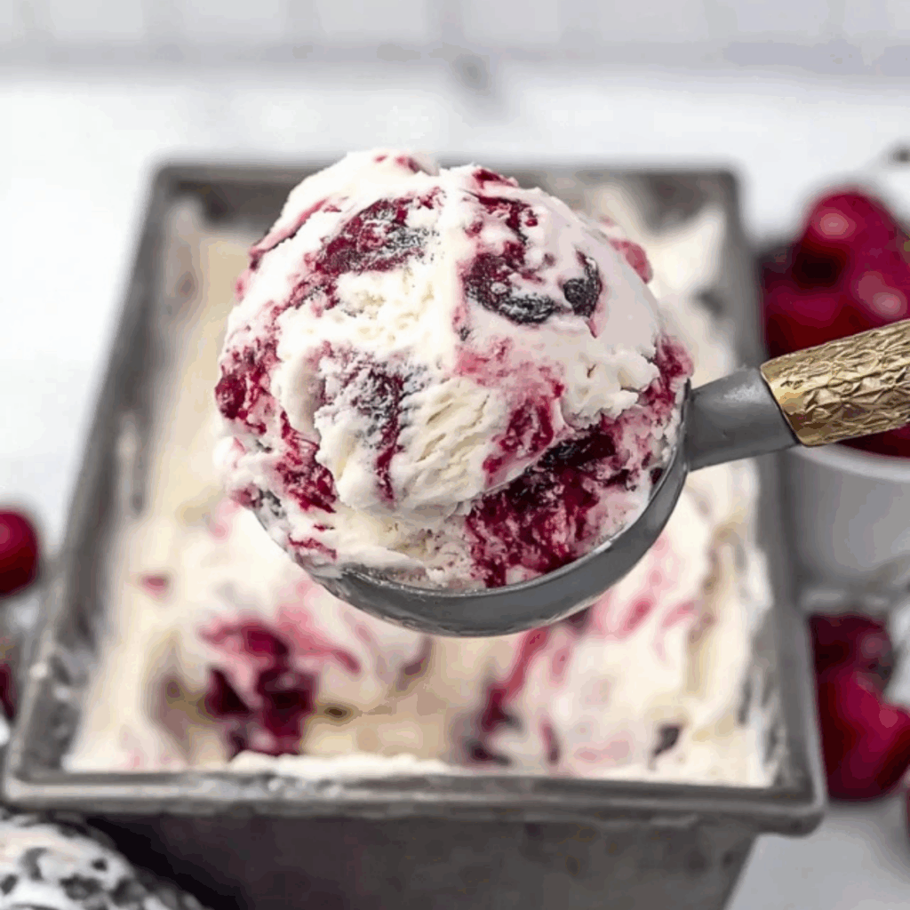Cherry Vanilla Ice Cream Recipe