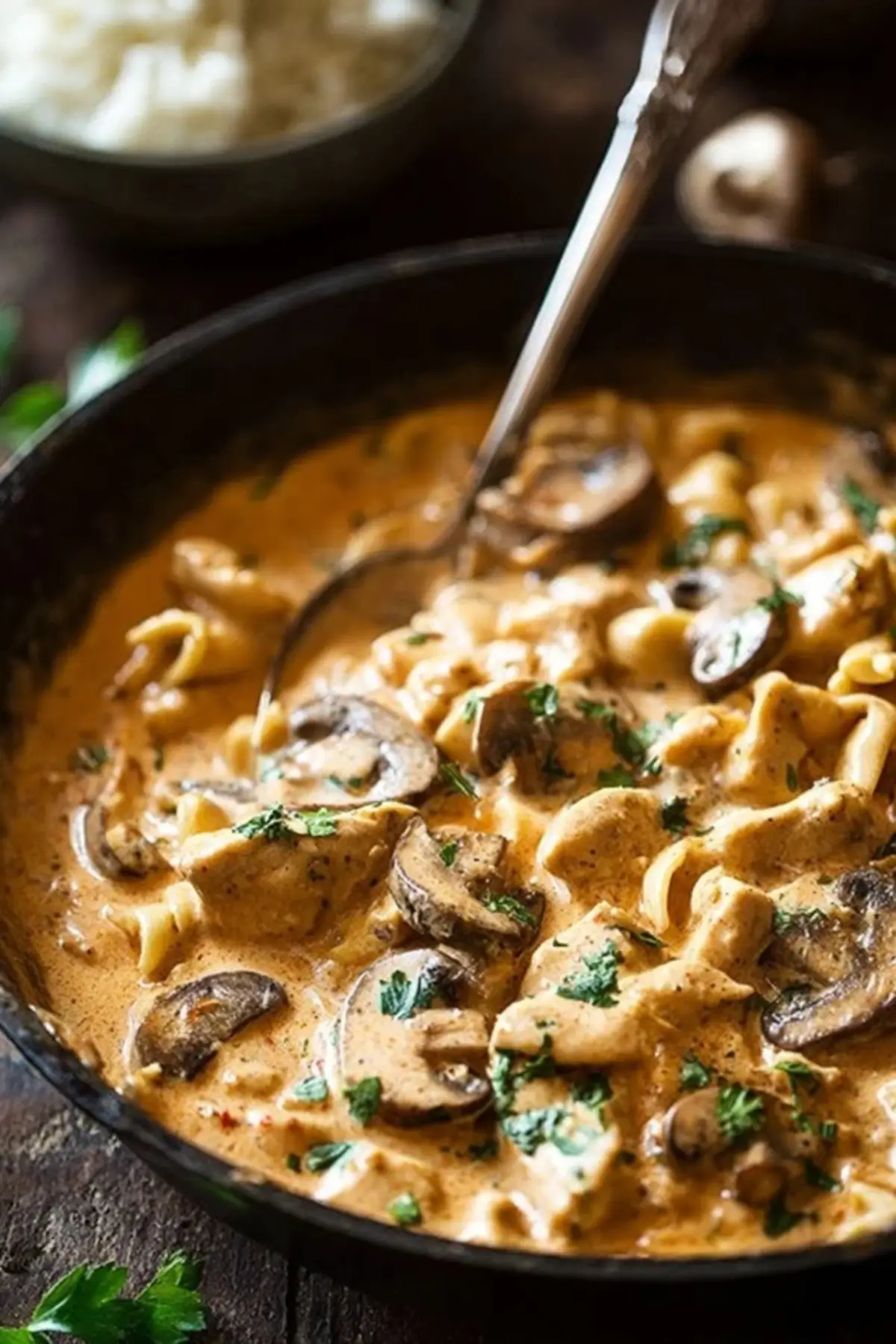 Chicken Stroganoff with Mushrooms