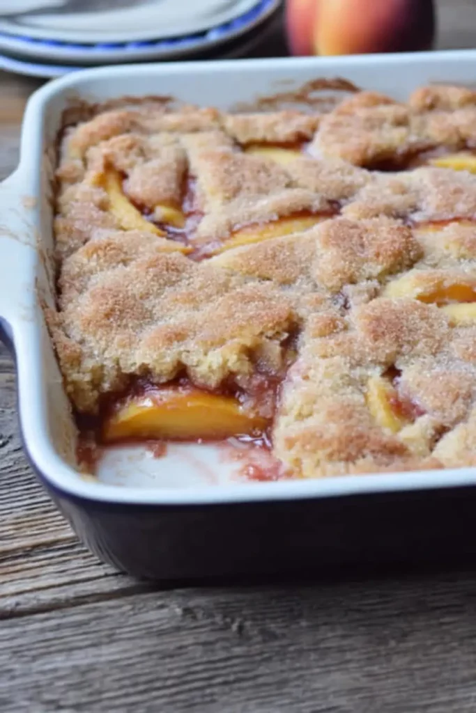Cinnamon Sugar Nectarine Cobbler