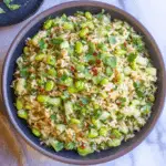 Cucumber Edamame Rice Salad