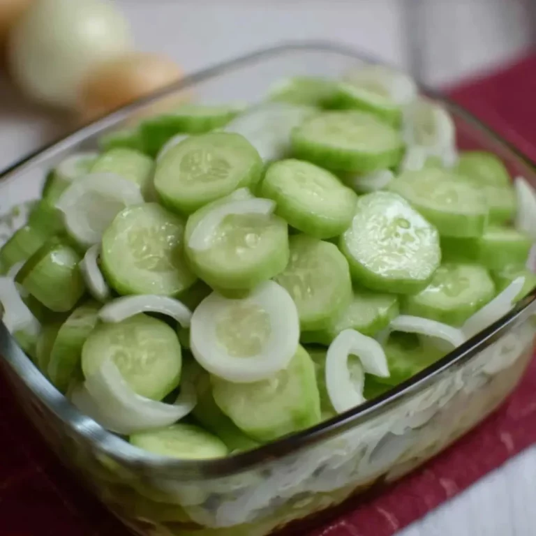 Cucumber and Onions in Vinegar
