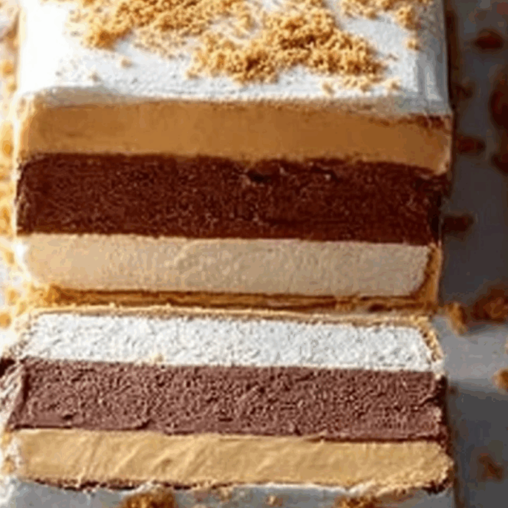 Frozen Peanut Butter and Chocolate Terrine