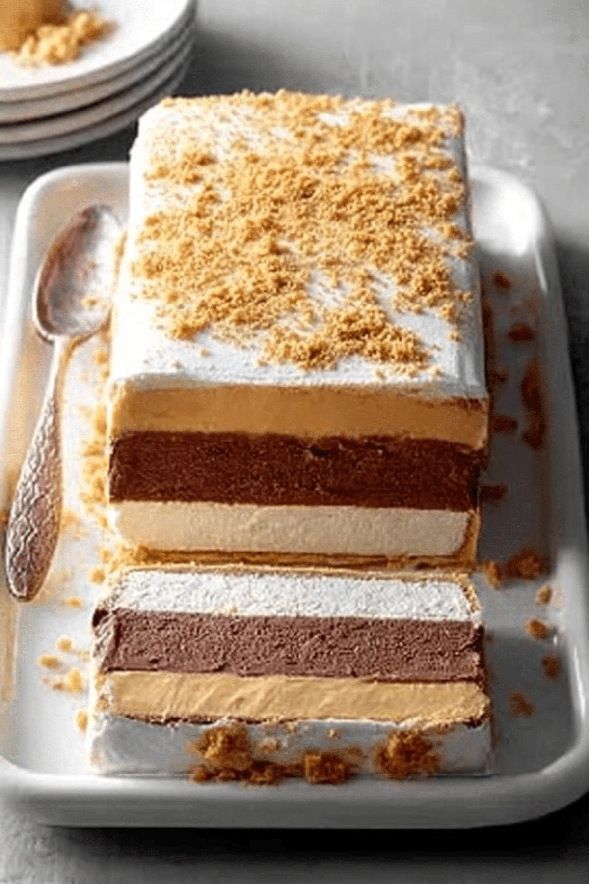 Frozen Peanut Butter and Chocolate Terrine