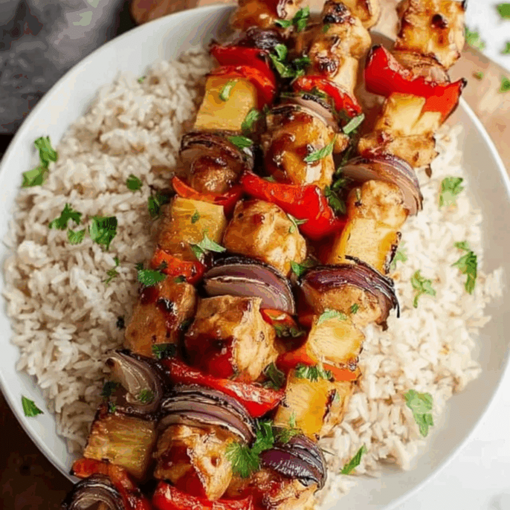 Hawaiian Chicken Kabobs