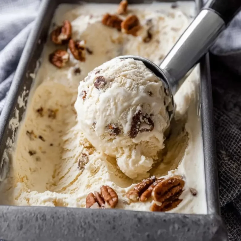 Homemade Butter Pecan Ice Cream Recipe