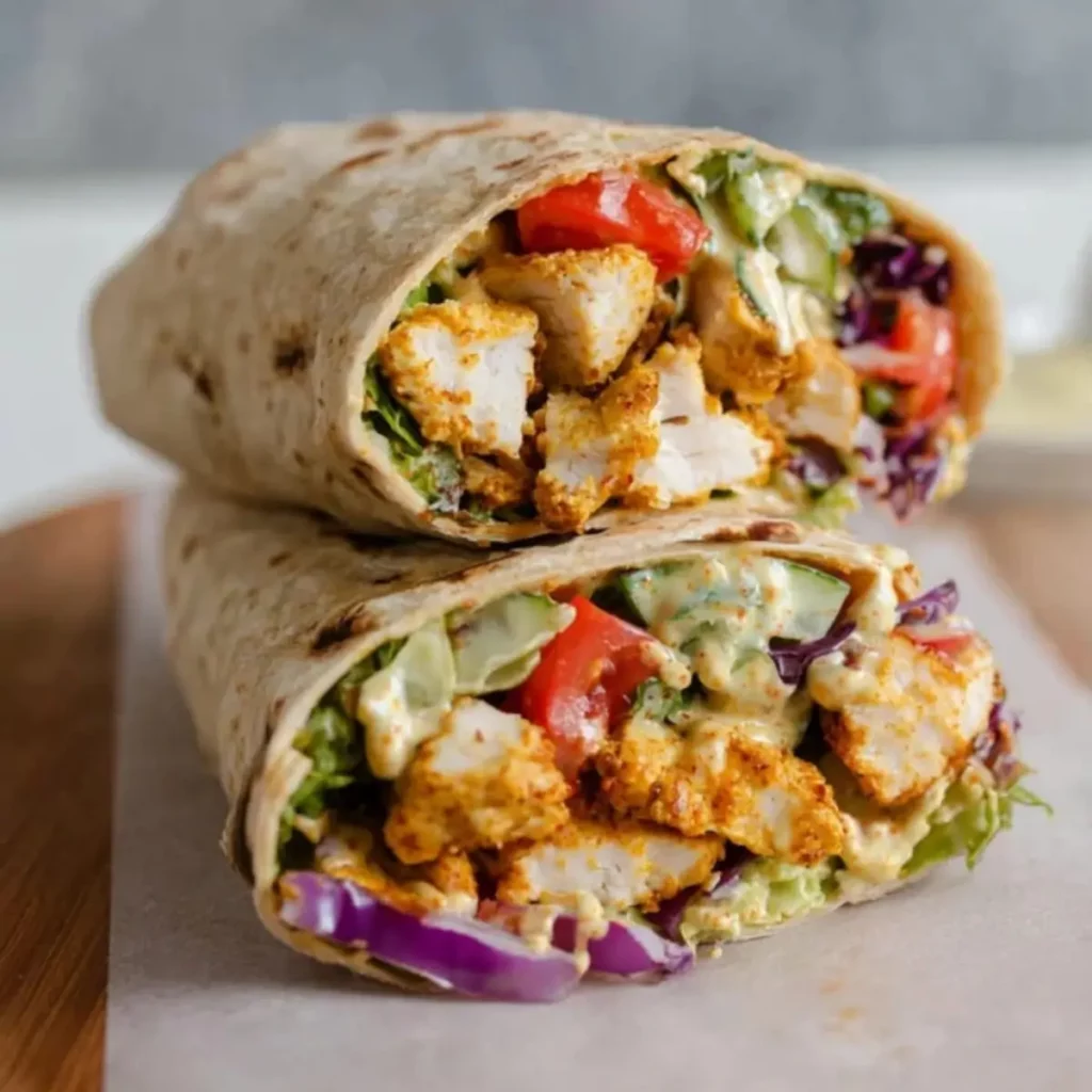Honey Mustard Chicken Wraps